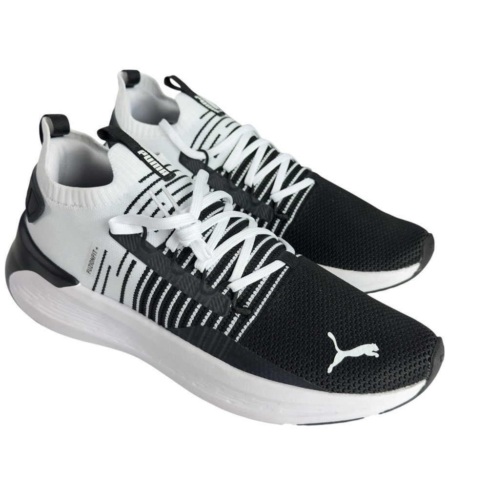 PUMA Softride Symmetry Fuzion Running Shoes Black White Mens Sizes 10.5, 11 - Picture 8 of 16